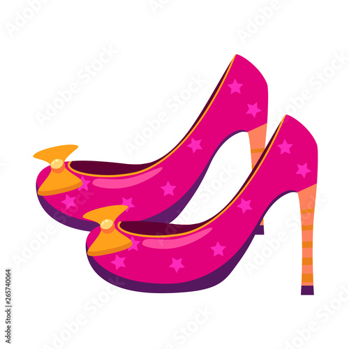 Princess pink shoes are fabulous with golden bows
