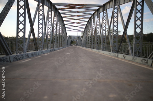 Fototapeta Naklejka Na Ścianę i Meble -  Puente metálico de Arganda del Rey