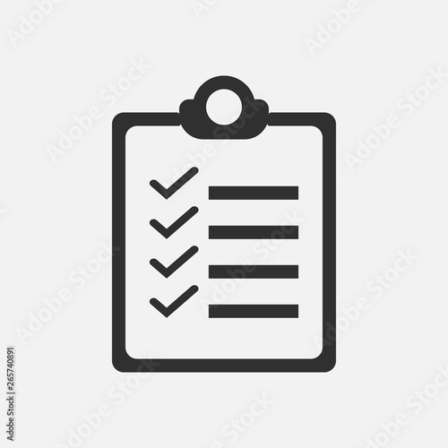 Report icon isolated on white background. Vector illustration.