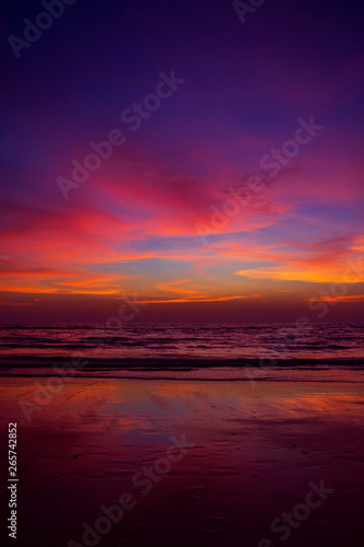Dramatic Sunset over the Indian Ocean © Sadashiva