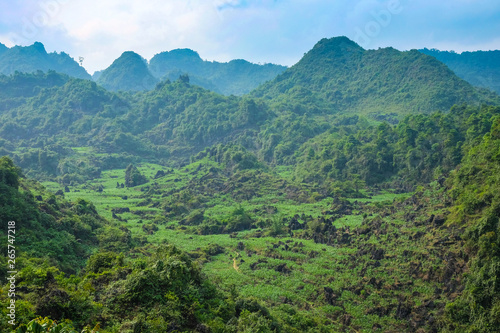 Ha Giang district landscape green hills northern Vietnam