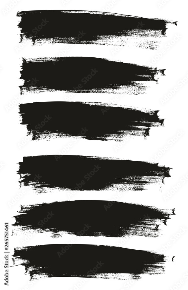 Calligraphy Paint Thin Brush Background High Detail Abstract Vector Background Set 144
