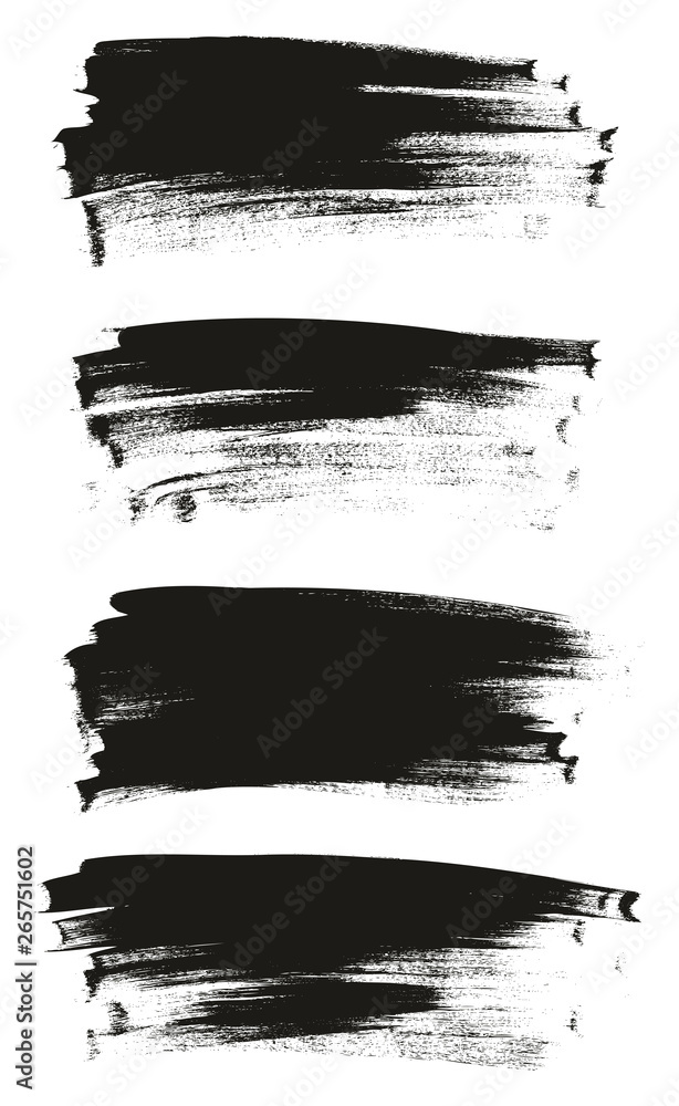 Fototapeta premium Calligraphy Paint Thin Brush Background High Detail Abstract Vector Background Set 133