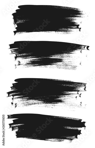 Calligraphy Paint Thin Brush Background High Detail Abstract Vector Background Set 130