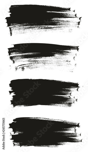 Calligraphy Paint Thin Brush Background High Detail Abstract Vector Background Set 129