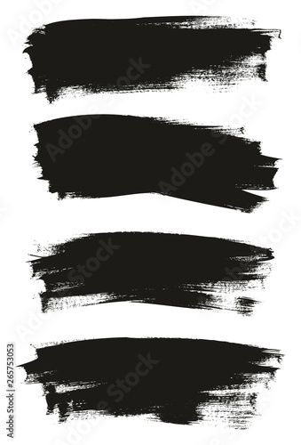 Calligraphy Paint Thin Brush Background High Detail Abstract Vector Background Set 28