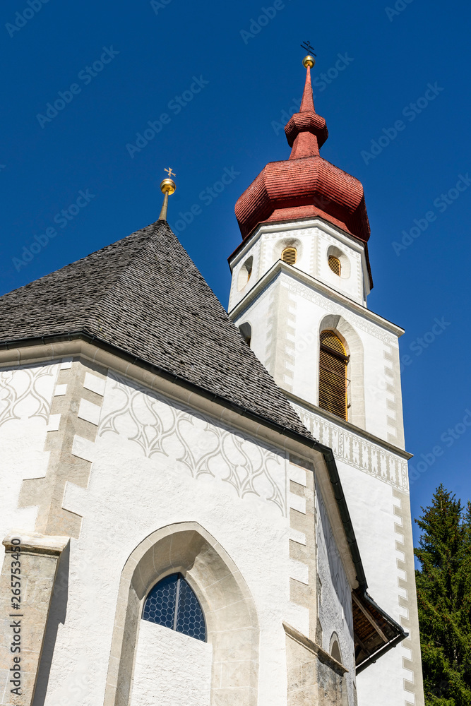 Wallfahrtskirche, Kaltenbrunn, Kaunertal, Tirol, Österreich
