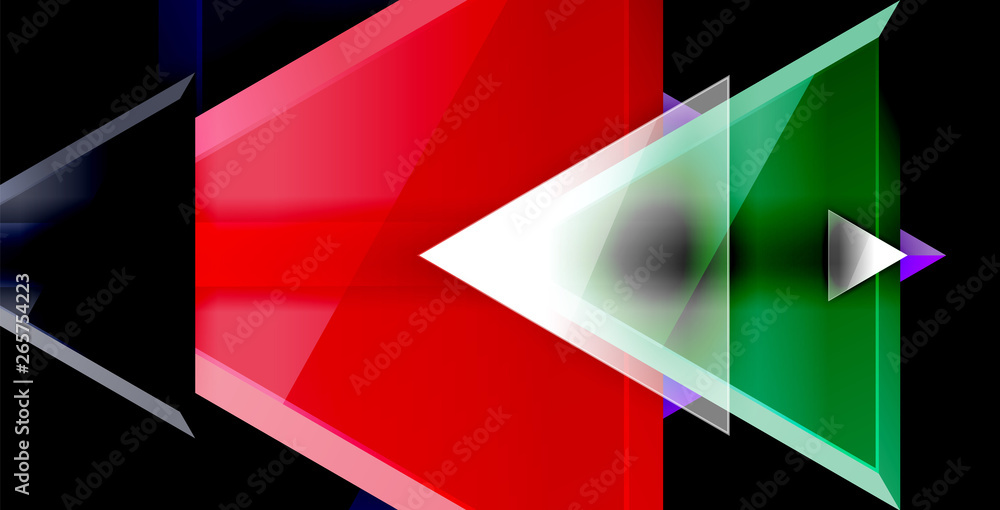 Dynamic triangle composition abstract background Dynamic triangle composition abstract background