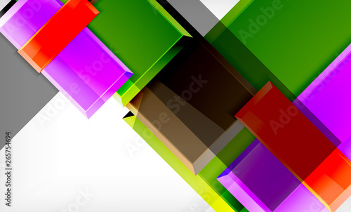 Colorful square and rectangle blocks background