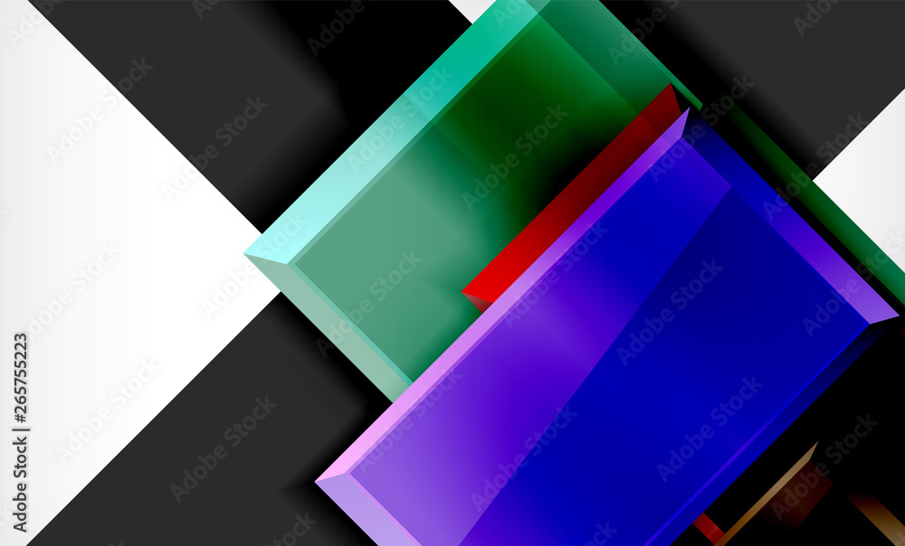 Bright colorful square shape blocks geometrical background Bright colorful square shape blocks geometrical background