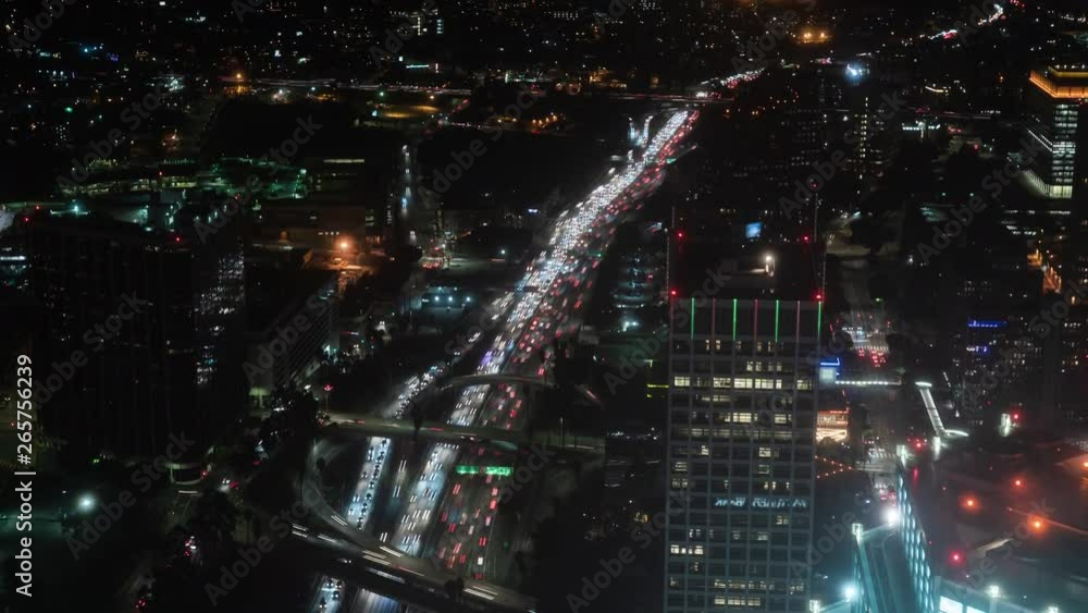 custom made wallpaper toronto digitalLos Angeles Downtown 110 Freeway Interchange Night Traffic Time Lapse