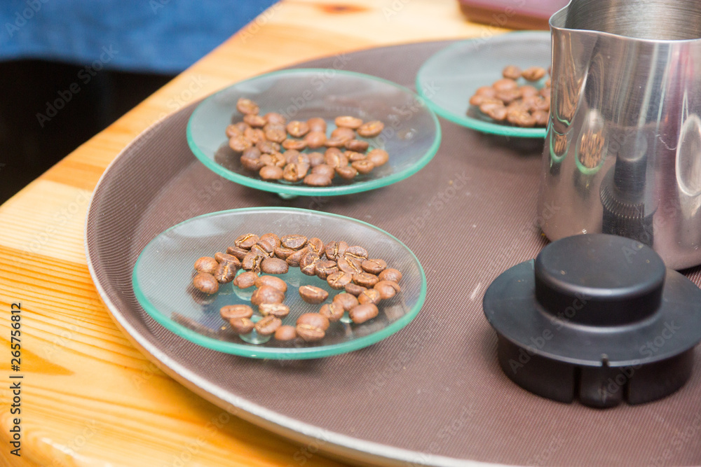 coffee beans on the table coffee beans on the table