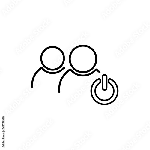 Add new user, customer or add new friend flat vector icon for apps and websites .