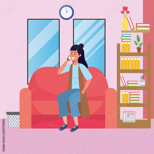 Millennial student dorm room