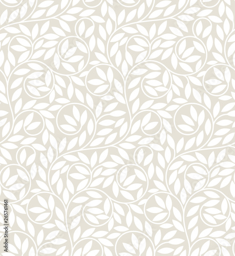 Seamless climber plant pattern. Suitable for wallpaper, wrapping, textile printing and backgrounds