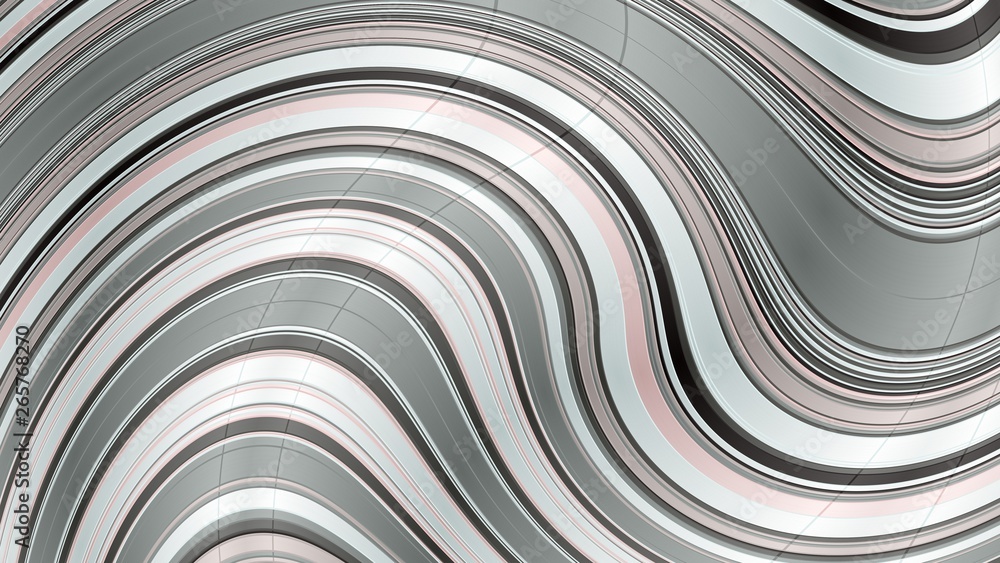 Fototapeta wavy background with silver, pastel gray and dark slate gray colors. can be used for wallpaper, poster or creative concept design