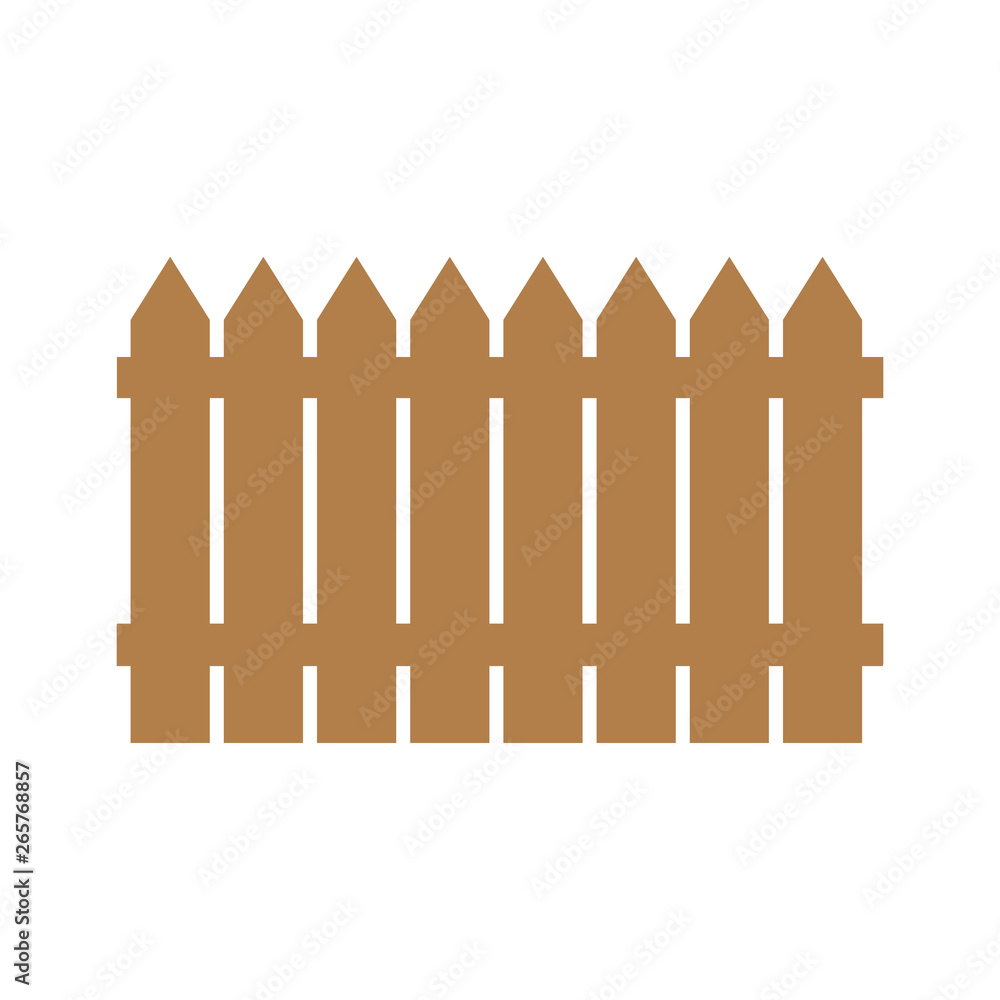 Wooden fence illustration isolated on white background.set icons fence made from vector illustration. Wooden fence illustration isolated on white background.set icons fence made from vector illustration.