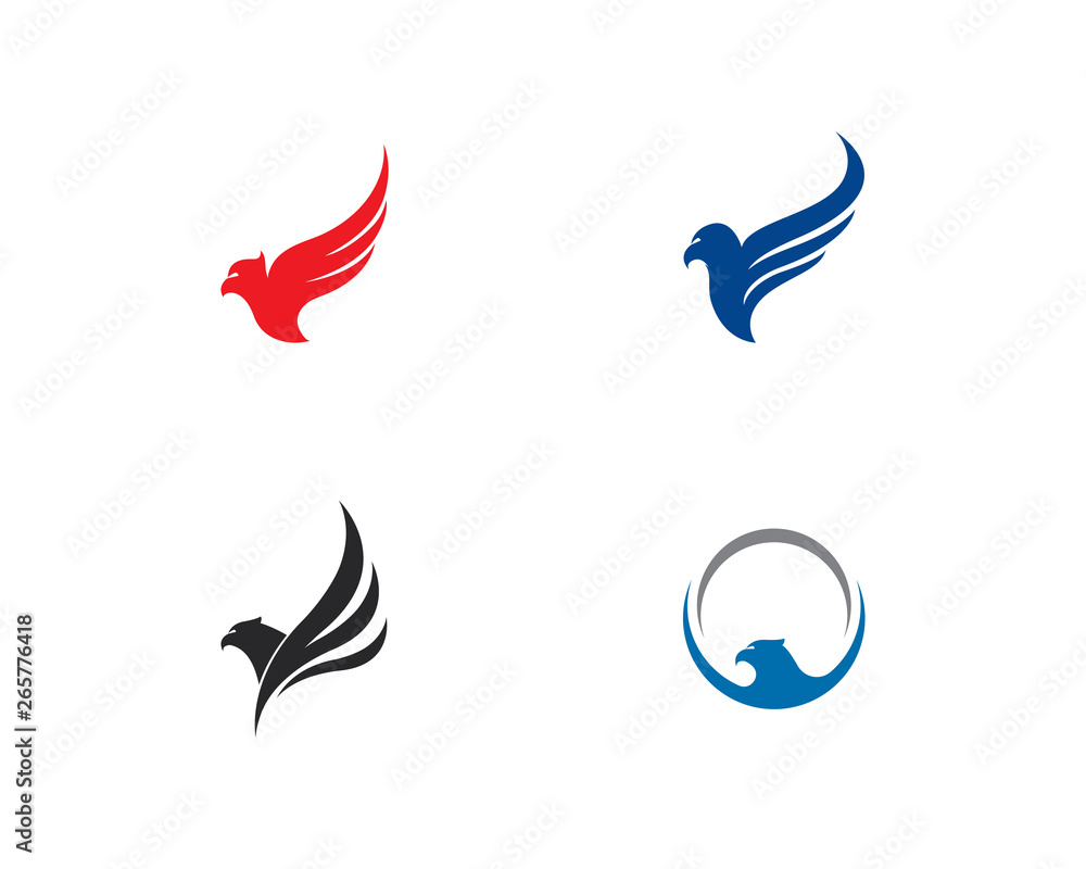 Falcon Eagle Bird Logo Template vector icon Falcon Eagle Bird Logo Template vector icon