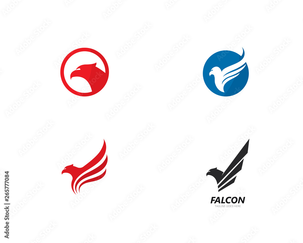 Falcon Eagle Bird Logo Template vector icon Falcon Eagle Bird Logo Template vector icon