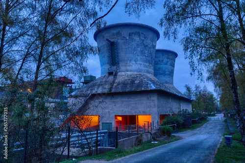 Industrieanlagen in einem Park in Bochum