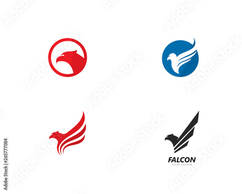 Falcon Eagle Bird Logo Template vector icon Free Download Falcon Eagle Bird Logo Template vector icon - GFXLoad