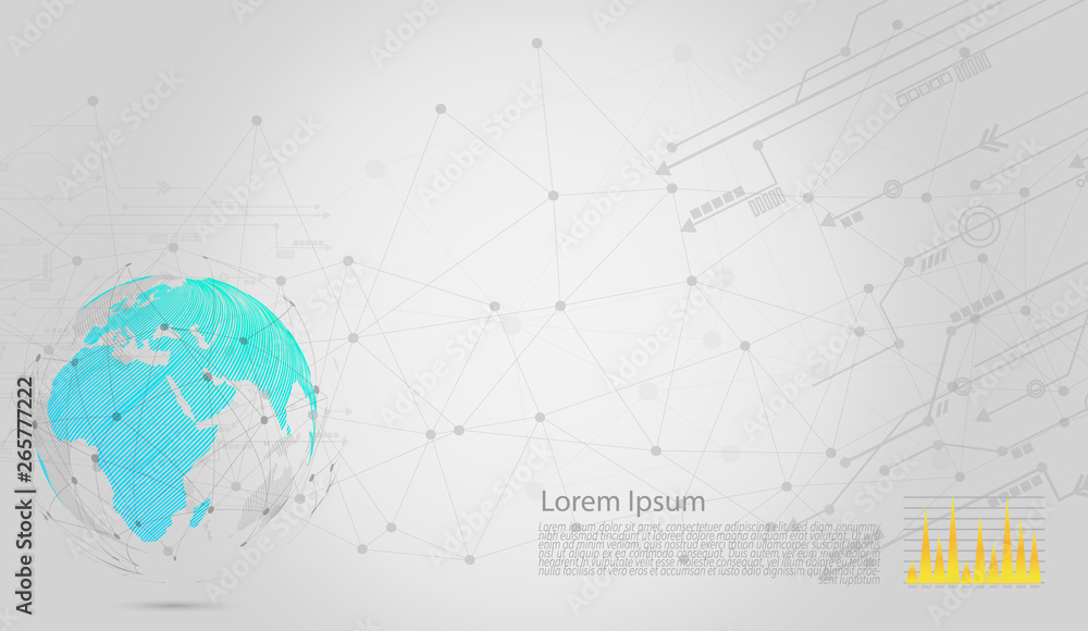 Modern vector abstract step lable infographic elements.can be used for global network connection. World map point and line.vector Illustration Modern vector abstract step lable infographic elements.can be used for global network connection. World map point and line.vector Illustration