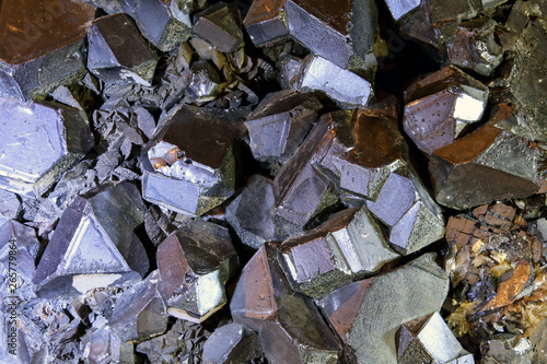 Foto Detail of Magnetite crystal, main iron ores