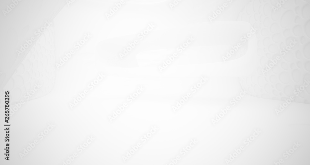 White smooth abstract architectural background. 3D illustration and rendering White smooth abstract architectural background. 3D illustration and rendering