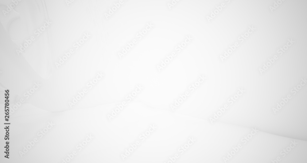 White smooth abstract architectural background. 3D illustration and rendering White smooth abstract architectural background. 3D illustration and rendering