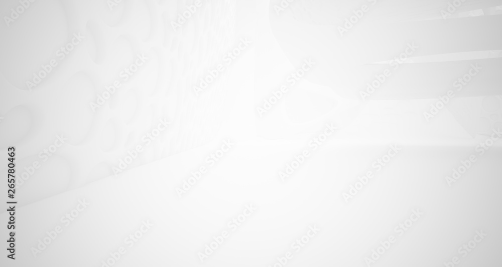 White smooth abstract architectural background. 3D illustration and rendering White smooth abstract architectural background. 3D illustration and rendering