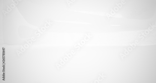 Obraz na płótnie White smooth abstract architectural background. 3D illustration and rendering w salonie