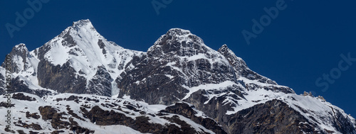View of alps in Yumthang valley