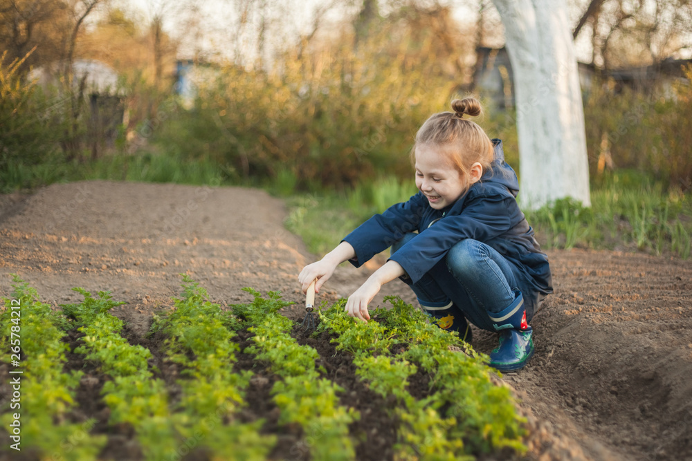 Child gardening. Growing Ecological Products. Child gardening. Growing Ecological Products.