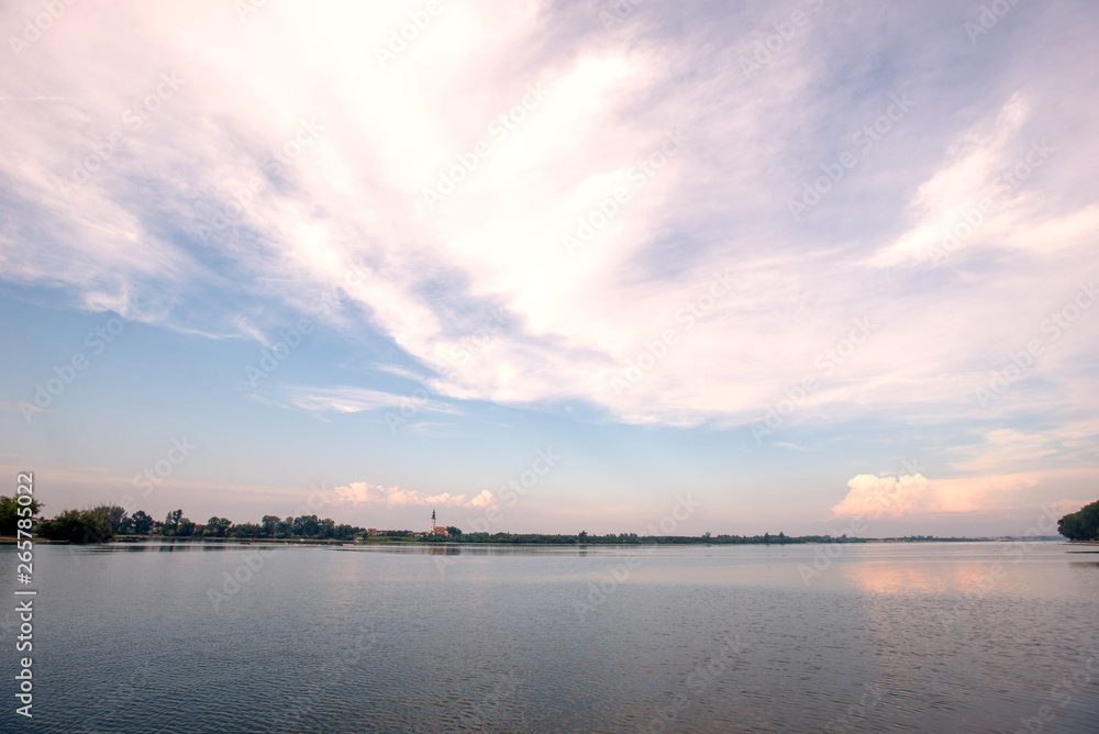 River and sky, Danube near Novi Sad