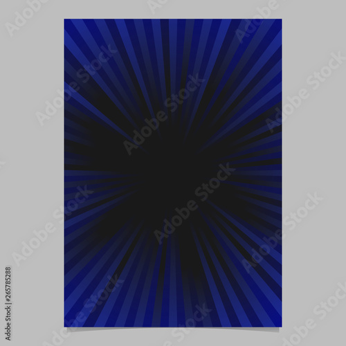 Gradient abstract ray burst page template - vector brochure background