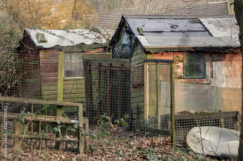 Φωτογραφία Old sheds on an allotment that have been patched up and repaired to make do for