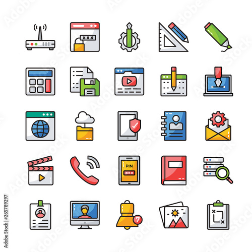 User Interface Flat Icons Pack