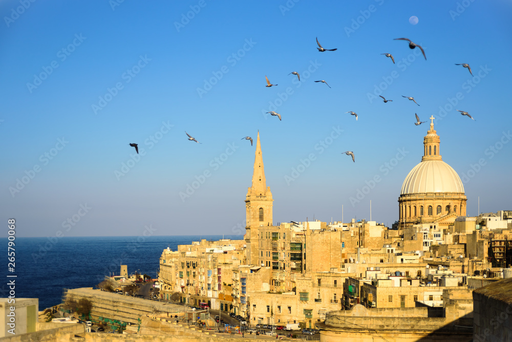 Obraz premium View to Valletta, Malta