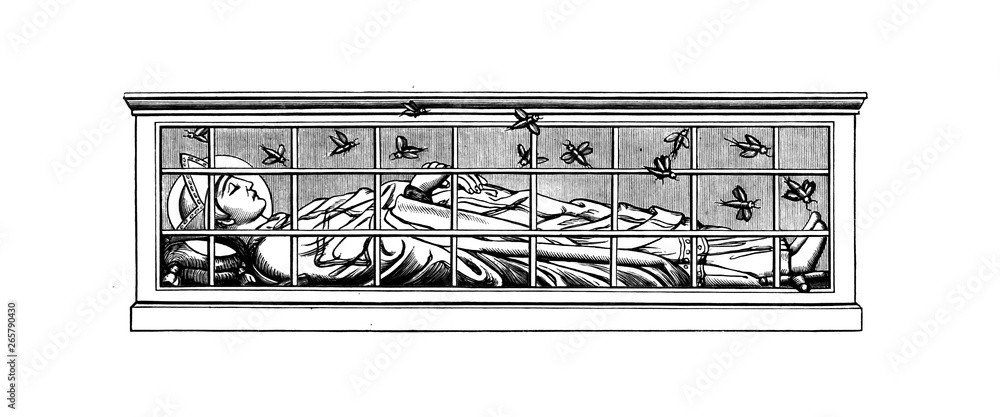 Fototapeta premium Christian illustration. Old image
