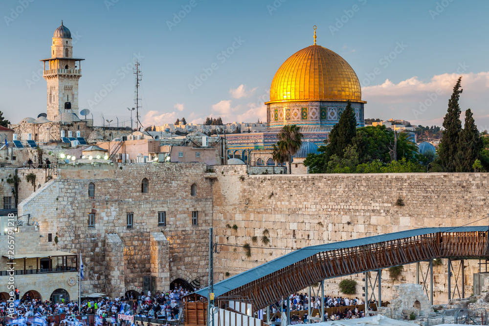 Naklejka premium Nice view of the the Western Wall