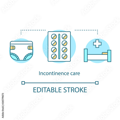 Incontinence care concept icon