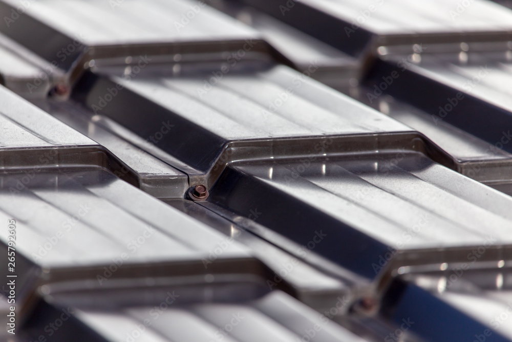 Metal roof in the house as an abstract background Metal roof in the house as an abstract background