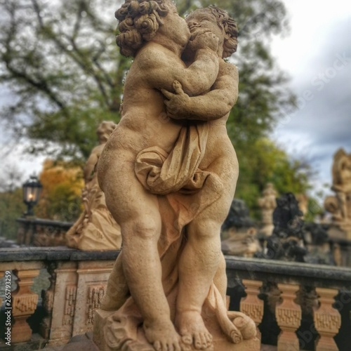 Engel, Dresden, Park, Kunst, Statue