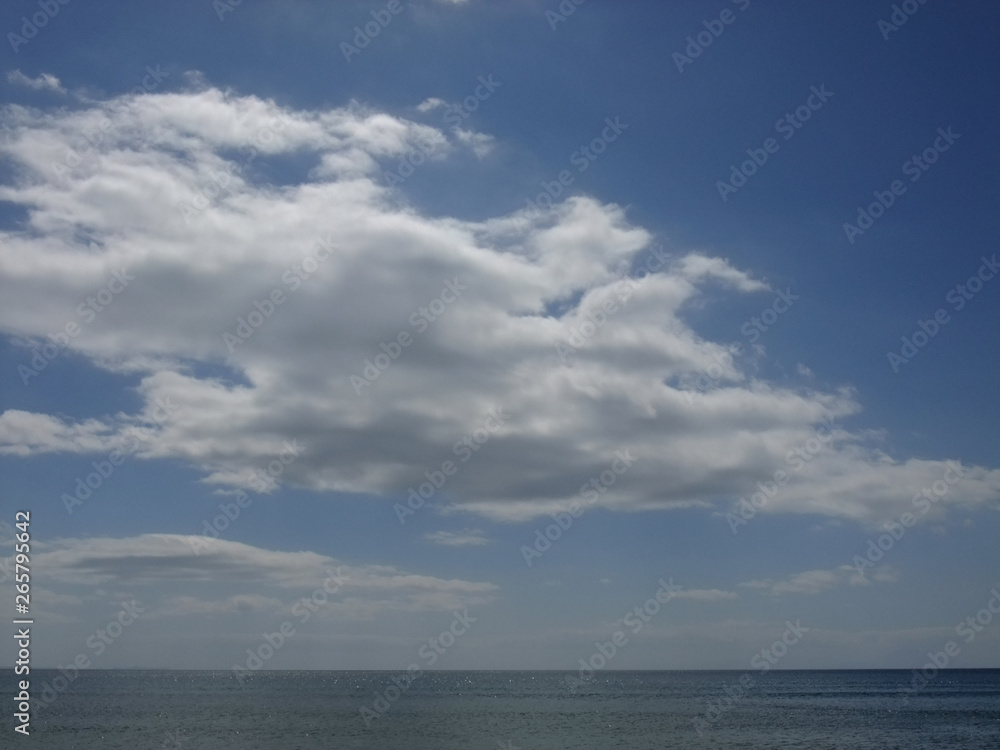 clouds over the sea