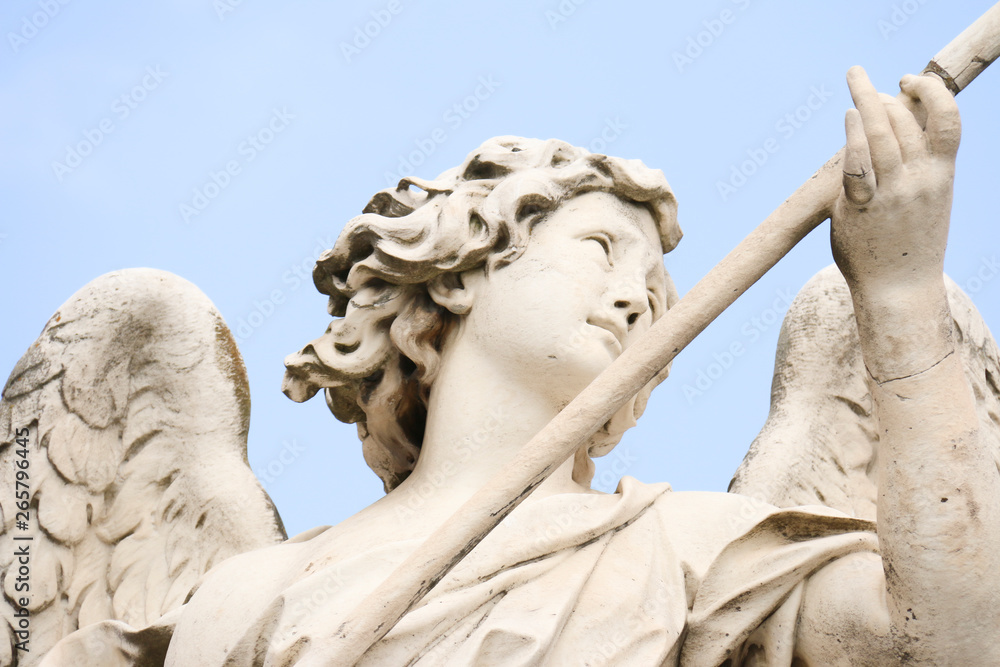 Archangel on the bridge in Rome, Italy