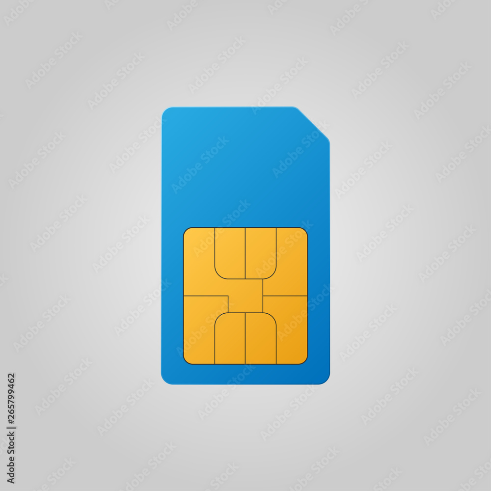 Sim Card. Mobile telecommunications technology symbol. Vector stock illustration. Sim Card. Mobile telecommunications technology symbol. Vector stock illustration.