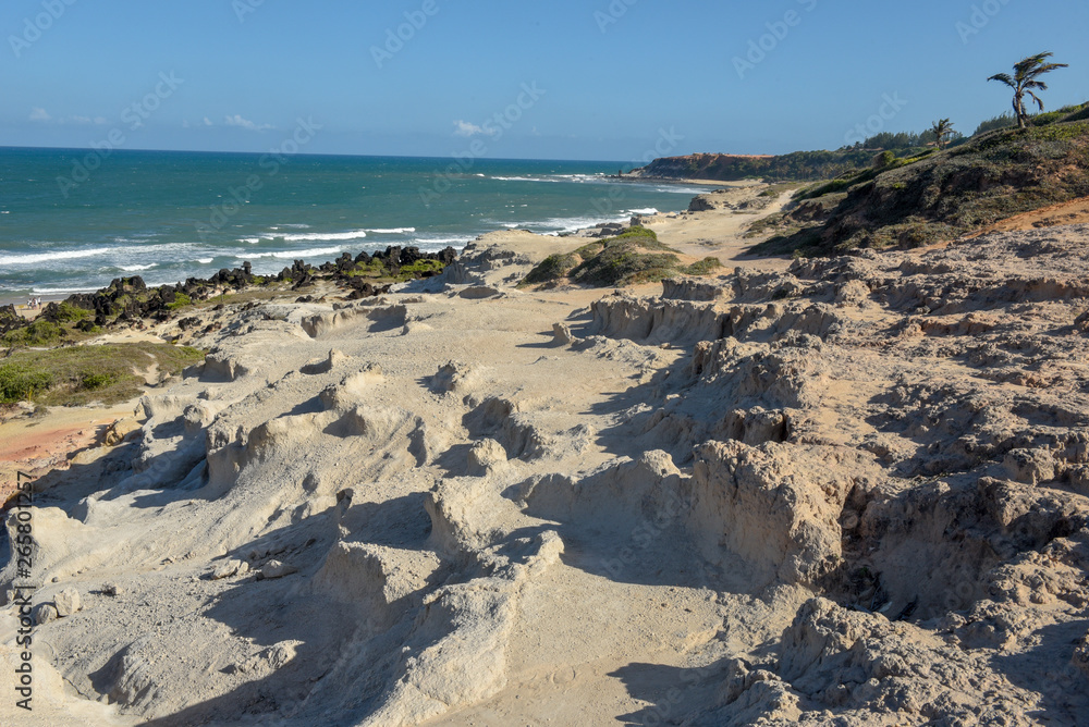 Beautiful beach of Praia do Amor near Pipa, Brazil