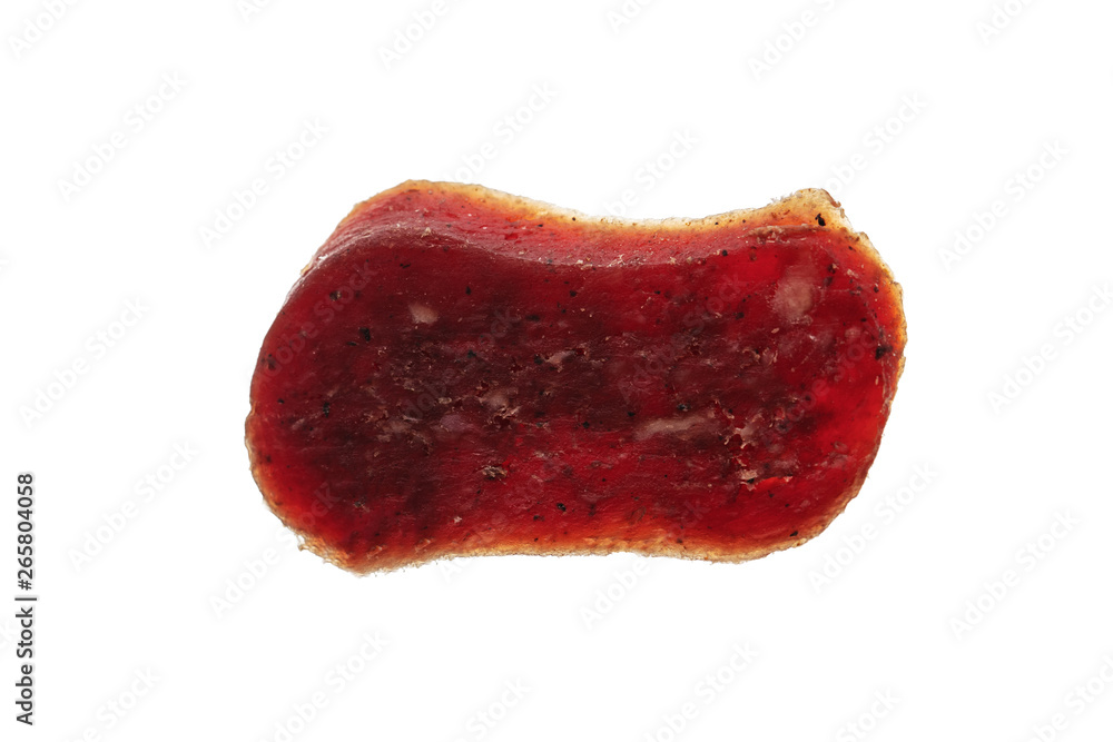 Flat sausage isolated on white background Flat sausage isolated on white background