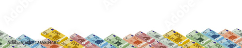 Euro Geldstapel Banner Konzept
