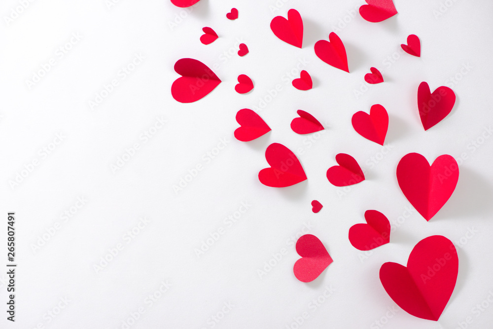 Valentine. Blank white greeting card and envelope with red heart. Valentine. Blank white greeting card and envelope with red heart.